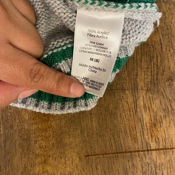 Holiday Time light gray Jingle all the Way Christmas crew sweater SIZE M - Picture 3 of 4